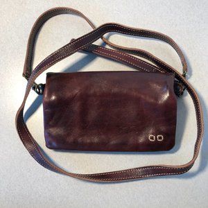 Bed Stu Cadence Genuine Leather Brown Crossbody Wallet